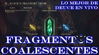 NUEVA FUSIÓN COALESCENTE  Los Fragmentos de Arconte Violeta Topacio y Esmeralda  Warframe [upl. by Redmer]