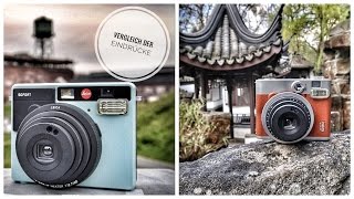 Vergleich der Kameras LEICA Sofort vs Fujifilm INSTAX mini Neo 90  Lomtro [upl. by Atig581]