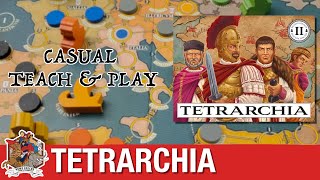 Tetrarchia  Casual Rules Teach and Playthrough [upl. by Wenger930]