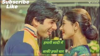 Hamari Shadi me Abhi baki hai hafte char Shahid Kapoor and Kajol full song Bollywood bestof90 subc [upl. by Grace]