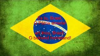 Brazil National Anthem English lyrics [upl. by Natlus692]