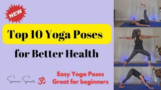 Top 10 Yoga Poses for Better Health yogapractice yogaforwellbeing yogaforbeginners [upl. by Airam]