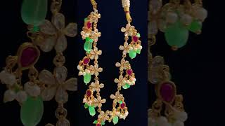 Gold replica necklace  14 ct  price 1790 Rs  WhatsApp 7075551297 [upl. by Del]