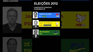 TBT ELEIÇÕES GUARAREMASP  Veja quem era os candidatos à prefeito em 2012 [upl. by Revell]