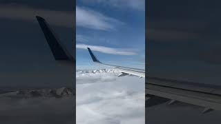 Flying into Salt Lake City Antelope Island fresh snow [upl. by Enaenaj911]