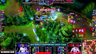 Imp Pentakill During Words  SSW vs DP  LoL World Championships 2014 [upl. by Gati]