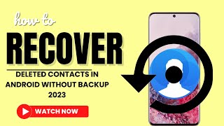 How To Recover Deleted Contacts In Android Without Backup Tech Tutorials2024 [upl. by Assiar]