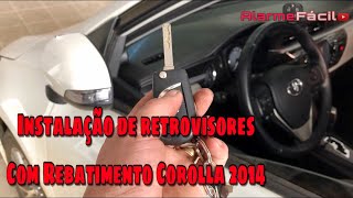 Instalação de retrovisor com rebatimento no Corolla 1415 Xei [upl. by Letnahc974]