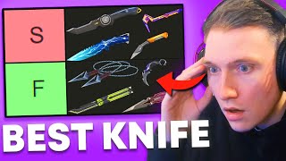 The ULTIMATE Valorant Knife Tier List Ranking EVERY Melee Weapon [upl. by Hancock8]