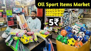 Sports Items Wholesale Market In delhi Sadar Bazar Cricket Bat Manufacturer [upl. by Atikan]