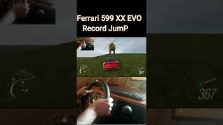 Forza Horizon 4 Ferrari 599 XX EVO Record Jump Crazy Stunt Steering Wheel gameplay shorts [upl. by Eseuqcaj396]