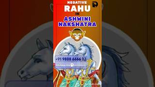 Warning For Negative in Rahu in Ashwini Nakshatra Astrology [upl. by Inad]