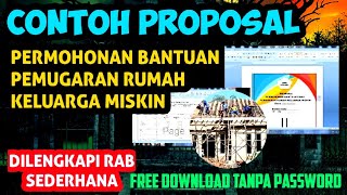 CONTOH PROPOSAL PERMOHONAN BANTUAN BEDAH RUMAH KELUARGA MISKIN  GAKIN [upl. by Alyssa78]