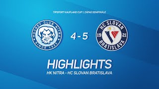 1semifinále HK Nitra  HC Slovan Bratislava HIGHLIGHTS [upl. by Euf]