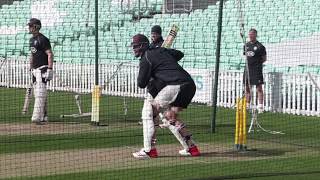 A net session with bighitting Kevin Pietersen at the Kia Oval [upl. by Tillman]