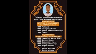 UMUGOROBA WO KWIBUKA UMWANA WUMURIRIMBYI WACU YVETTE GANZA NIYONGABO LAYDON [upl. by Leesa]