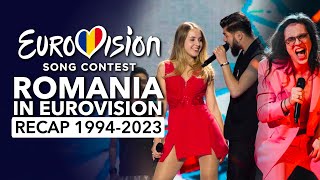 🇷🇴 Romania in Eurovision Song Contest 1994  2023  RECAP România la Eurovision [upl. by Mars]