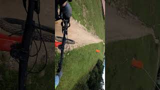 Overtake on a drop in metabief mtb mtbpark bikepark [upl. by Maze]