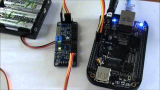 PCA9685 Beaglebone Black [upl. by Jacquie363]