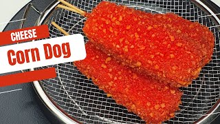 Flamin Hot Cheetos Cheese Corn Dog  Korean Style Corn Dog Recipe [upl. by Annaer]