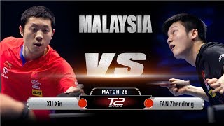 Xu Xin vs Fan Zhendong  T2 Diamond Malaysia Semi Final [upl. by Valentina]