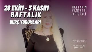 28 Ekim  3 Kasım 2024 Haftalık Burç Yorumları  Bu Hafta Kayıp ve Hırsızlıklara Karşı Dikkat [upl. by Eslehc]