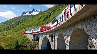 Riding the most BEAUTIFUL TRAIN from Chur to Zermatt  Glacier Express Switzerland 2024 [upl. by Stets]