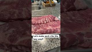 Super Easy Oven Baked Ribs porkribs cookingforfamily easyrecipe delicious shorts [upl. by Einnahpets]