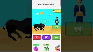 Make The Bull Moves 💪games logicpuzzlegame gaming brainteasers gameplay puzzle gamer shorts [upl. by Laiceps]