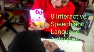 8 Speech And Language Activities For Autism  Speech Delayed  Speech Therapy At Home [upl. by Alilahk299]