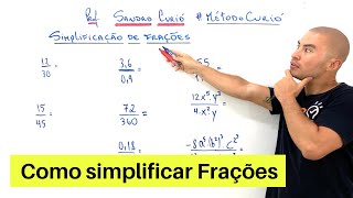 RÁPIDO e FÁCIL  SIMPLIFICAÇÃO DE FRAÇÕES [upl. by Andrien468]