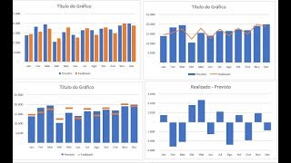 6 Gráficos para Comparar Previsto e Realizado [upl. by Fletcher]