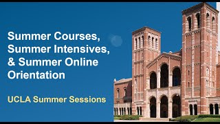 Summer Courses Summer Intensives amp Summer Online Orientation [upl. by Adnawuj507]