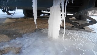 Extreme Cold Destroys RV in Oil BoomTown of Dickinson ND 2014 [upl. by Ardena]