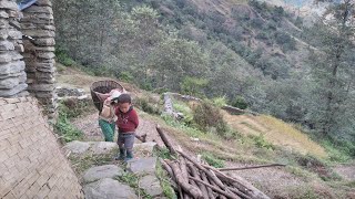 daly village vlogगाउँ घरको काम के2 हो के2 उफ्फ्🤨village in nepalnepali village vlog🙏 [upl. by Nanreh590]