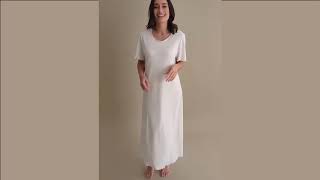 Rafaela Pima Cotton Nightdress style S502 in white [upl. by Carney412]