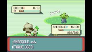 POKEMON EMERALD  SMEARGLE  ATAQUE ÓSEO  BONE ATTACK [upl. by Cline]