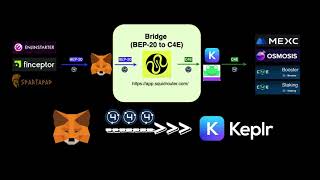 How to bridge your C4E Bep20 Tokens to Native C4E Network Squid Bridge [upl. by Gonsalve]