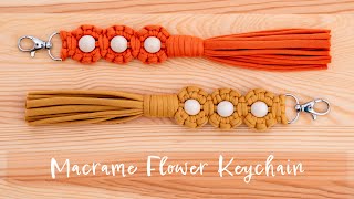 DIY Macrame Tassel Keychain [upl. by Hart]