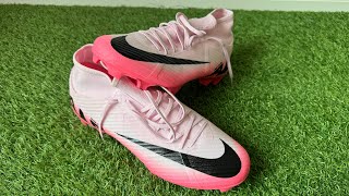 Nike Mercurial Superfly 9 Academy FG Boots Review  On Feet amp Unboxing ASMR 4K [upl. by Nonad]