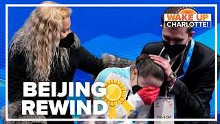 Beijing Rewind Feb 17 Tears of joy anger after shocking womens figure skating finish [upl. by Eldorado693]