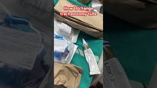 How to changed tracheostomy tube 1million 2024youtubeshorts icu lifethreatening [upl. by Byrann929]