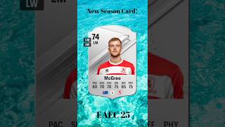 McGree FC25 Card mcgree australia efl englishchampionship asia fc25 fifa fc24 football [upl. by Neelloj]