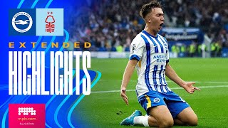 EXTENDED HIGHLIGHTS  Brighton v Forest  Premier League [upl. by Melar]