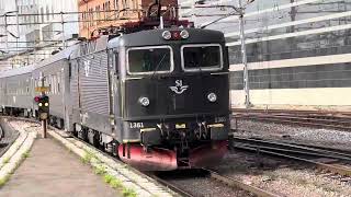 Rc6 Tåget avgår från Stockholm central [upl. by Anelej738]