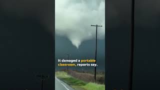 Tornado touches down in Southern California damages portable classroom Shorts [upl. by Sonaj]