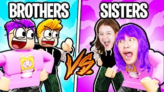 INSANE ROBLOX BATTLE TWIN SISTERS VS BROTHERS CHALLENGE [upl. by Read]