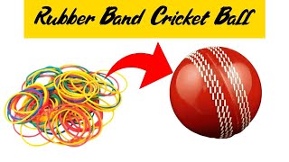 How to make Cricket Ball at home  Making Cricket Ball Using Rubber Band  News Paper Cricket Ball [upl. by Osmund]