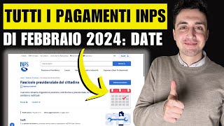 PAGAMENTI Inps FEBBRAIO 2024 tutte le DATE Adi e ritardi Assegno Unico Pensioni Naspi e Bonus [upl. by Annaer]