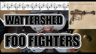 Foo Fighters  Wattershed  Drum Cover With SHEET MUSIC [upl. by Pyle]